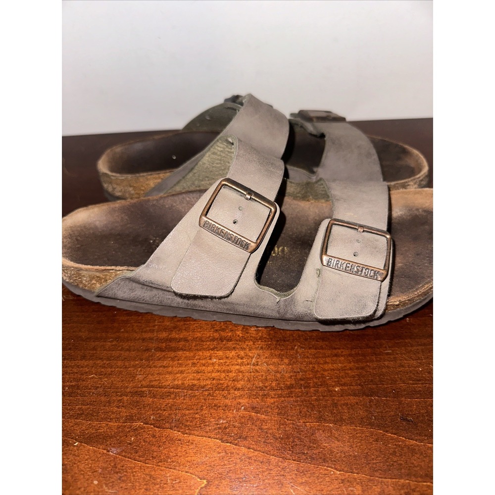 Birkenstock Men's Arizona Mocha Brushed Leather Size 41/ 8-8.5 Women's 10-10.5‎